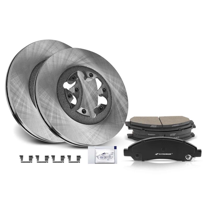 Front Disc Brake Rotors & Ceramic Brake Pads for Chevy Colorado GMC Canyon Isuzu