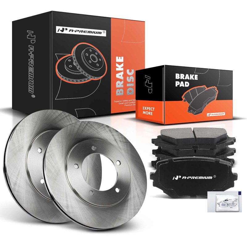 Front Disc Brake Rotors & Ceramic Brake Pads for Suzuki Grand Vitara 1999-2005