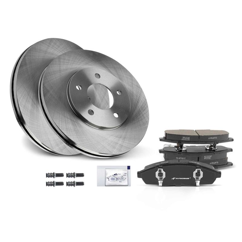 Front Disc Brake Rotors & Ceramic Brake Pads for Buick Regal Chevrolet Oldsmobile