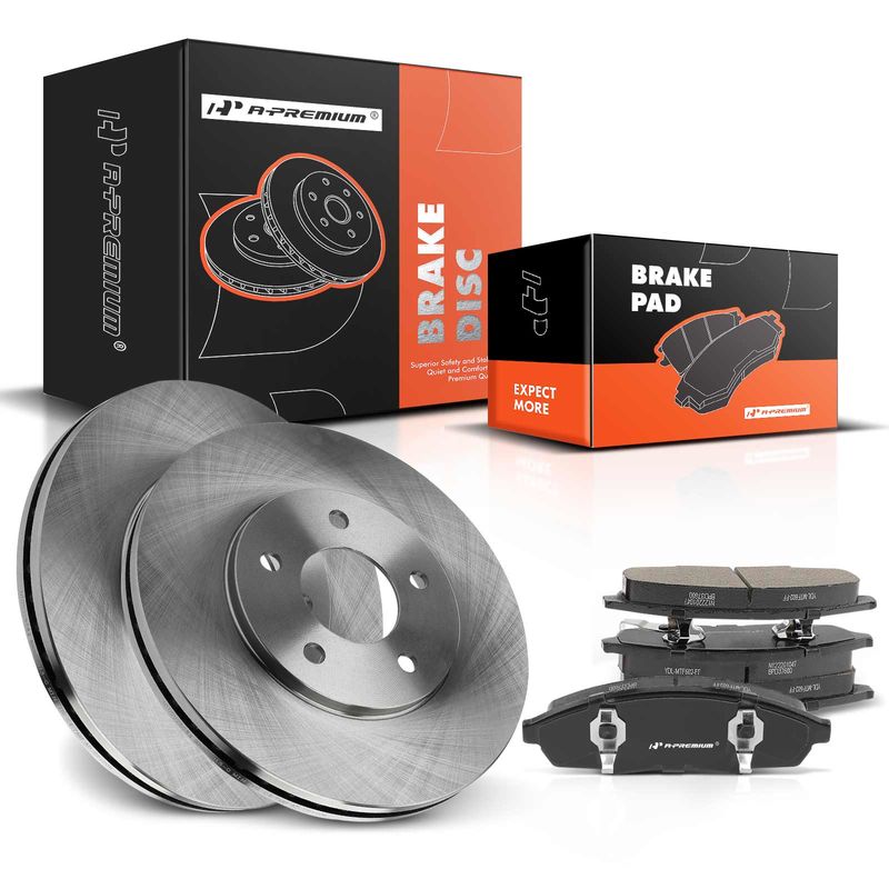 Front Disc Brake Rotors & Ceramic Brake Pads for Buick Regal Chevrolet Oldsmobile