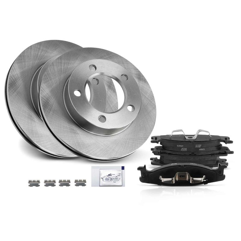 Front Disc Brake Rotors & Ceramic Brake Pads for Ford F-150 1994-1996 Bronco