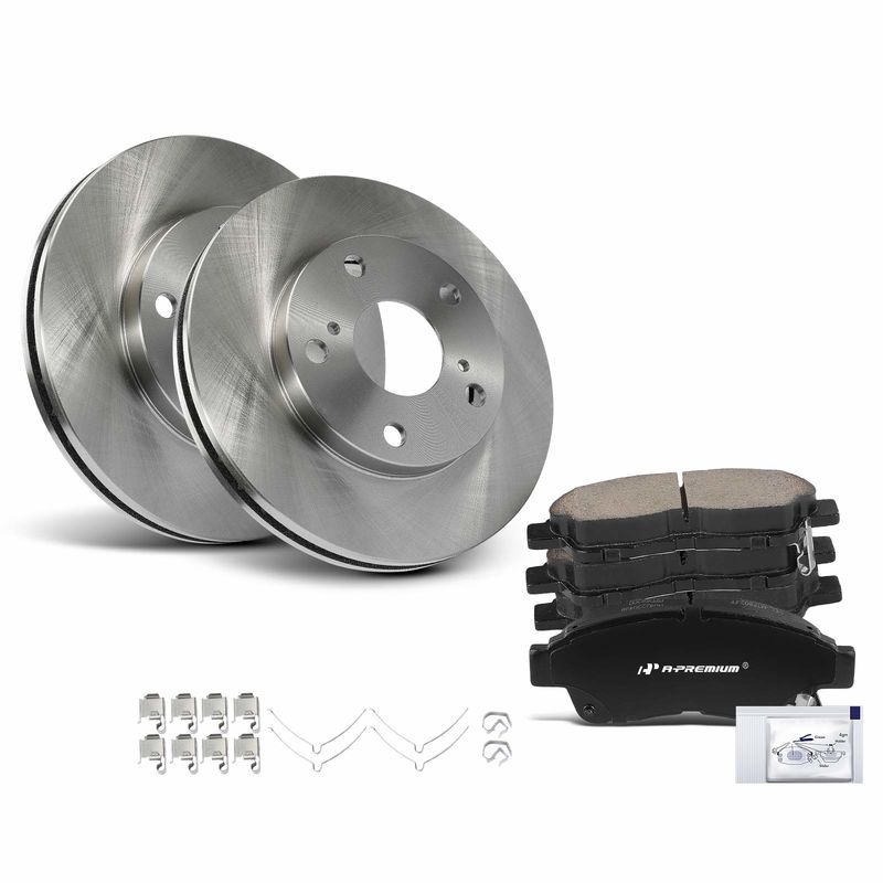 Front Disc Brake Rotors & Ceramic Brake Pads for Toyota Camry 1992-2001 L4 2.2L