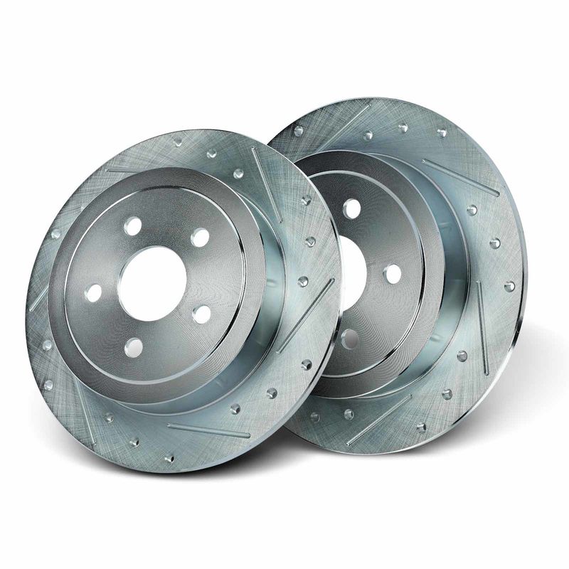 Rear Drilled Brake Rotors for Chrysler Cirrus PT Cruiser Sebring Dodge Plymouth
