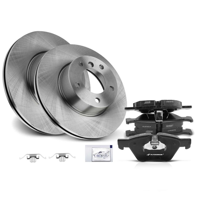 Front Disc Brake Rotors & Ceramic Brake Pads for BMW 128i 2008-2013 325i 328xi