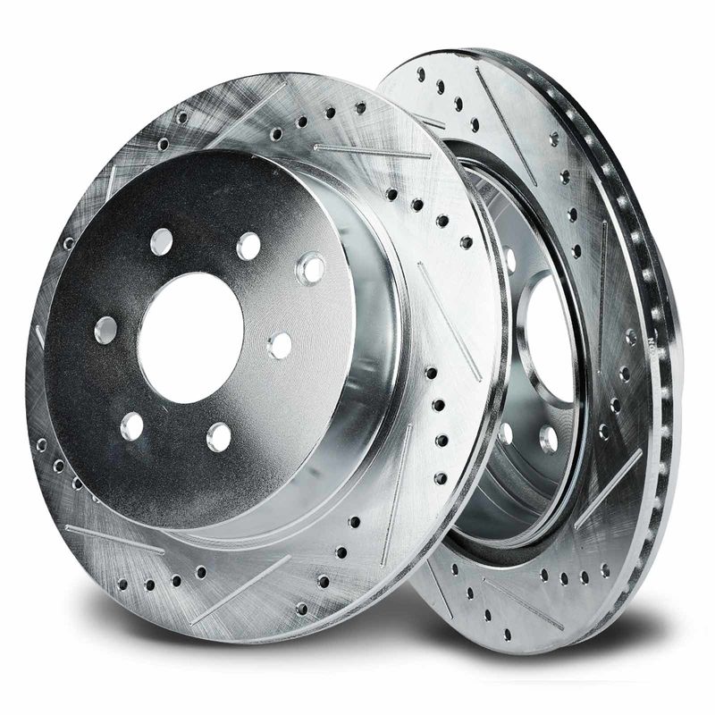Rear Drilled Brake Rotors for Nissan Pathfinder 2005-2012 4.0L 5.6L 296 mm 6-Lug