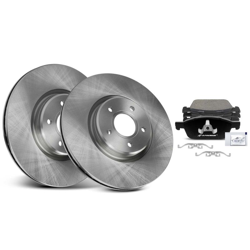 Front Disc Brake Rotors & Ceramic Brake Pads for Ford Escape Transit Connect