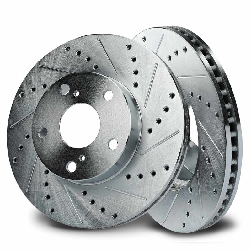 Front Drilled Brake Rotors for Toyota Tacoma 2005-2015 5-Lug 275mm