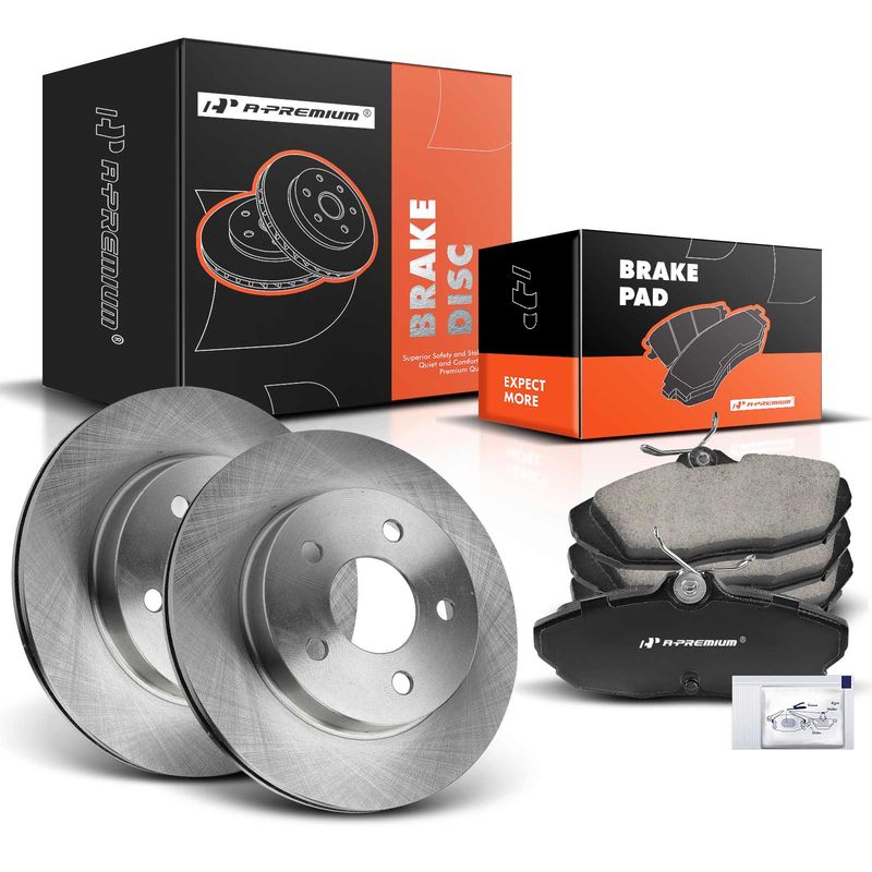 Rear Disc Brake Rotors & Ceramic Brake Pads for Ford Thunderbird Mercury Lincoln