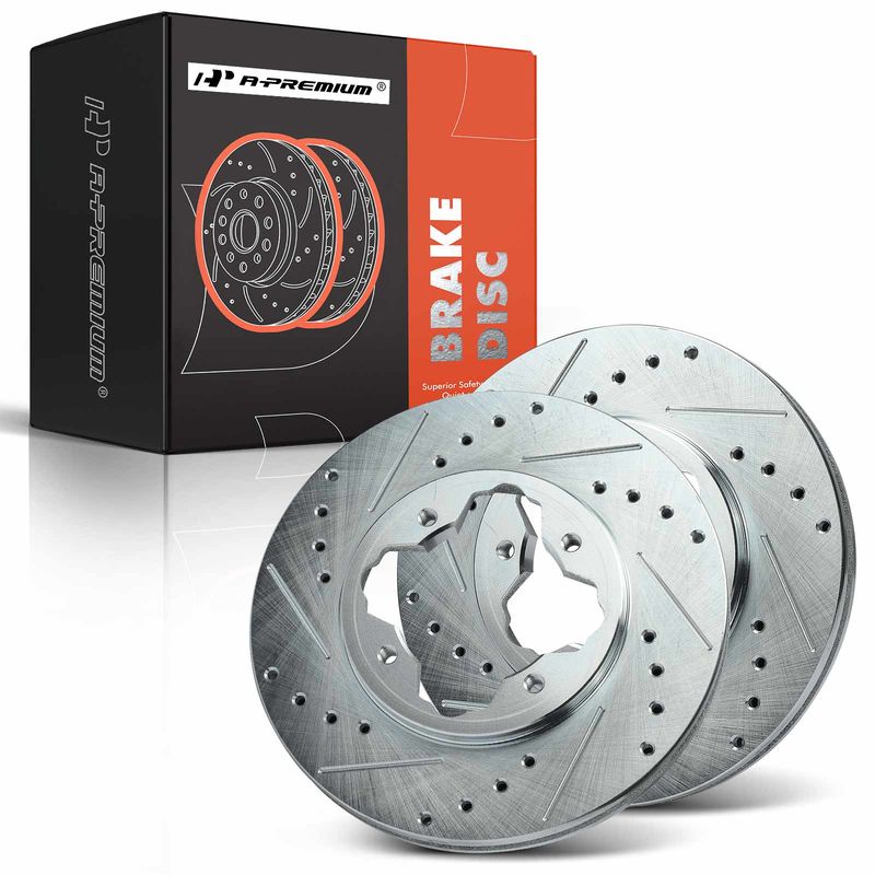 Rear Drilled Brake Rotors for Honda Accord 1990-1997 Acura CL 1997 2.2L