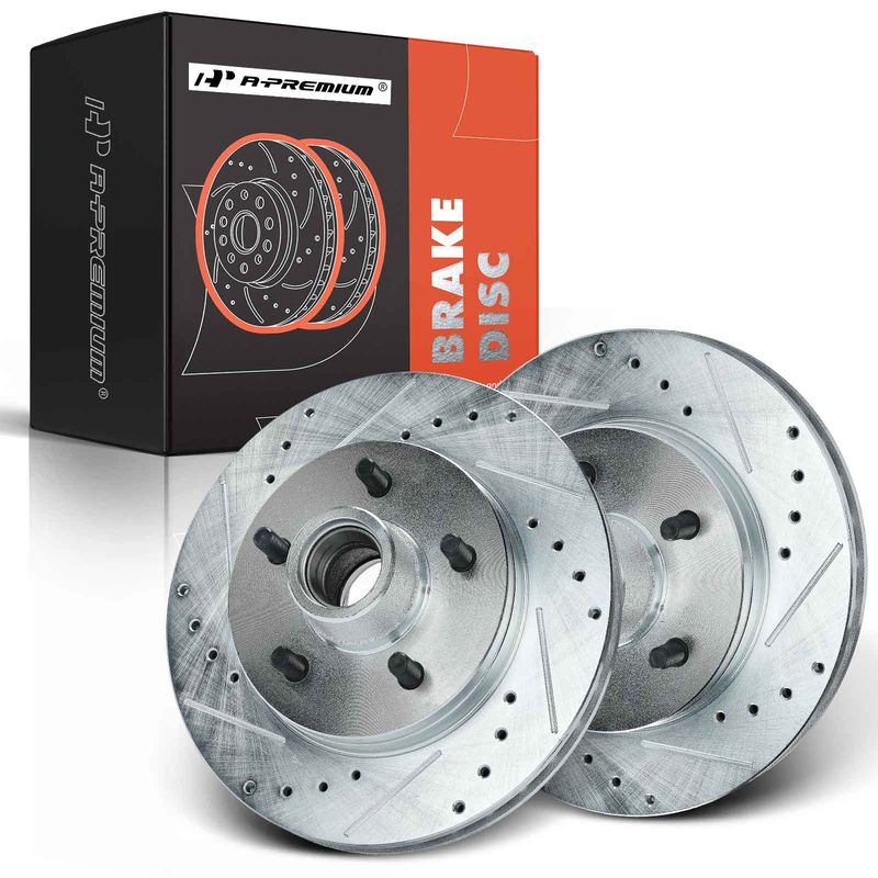 Front Drilled Brake Rotors for Chevy Tahoe Express 1500 GMC Yukon Savana 1500