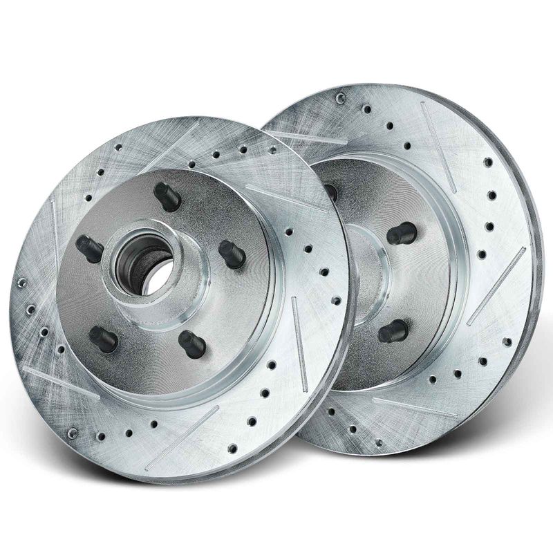 Front Drilled Brake Rotors for Chevy Tahoe Express 1500 GMC Yukon Savana 1500