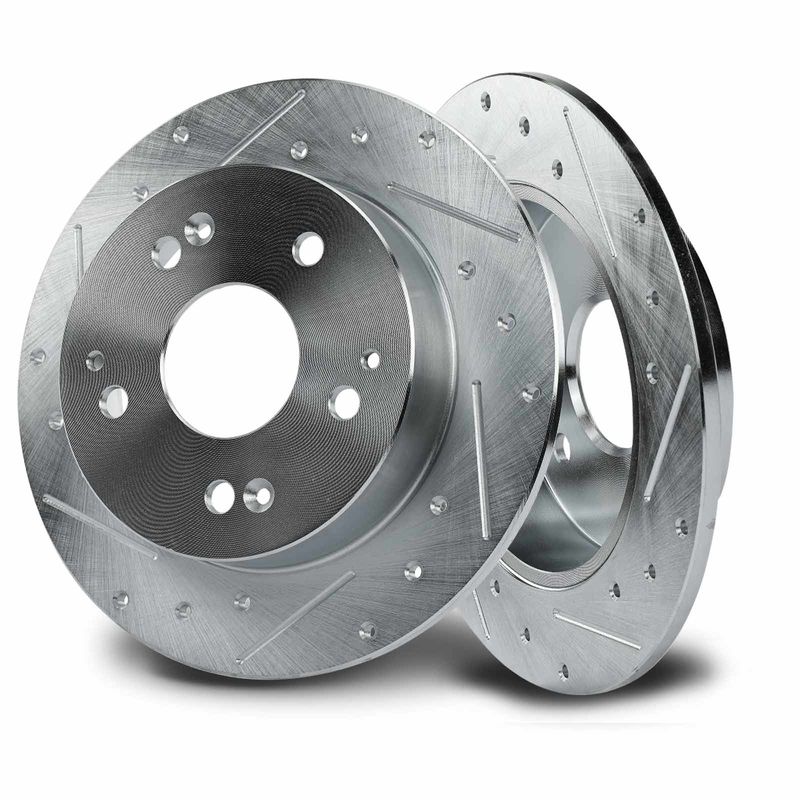 Rear Drilled Brake Rotors for Honda Accord 1998-2002 Civic Acura Integra RSX