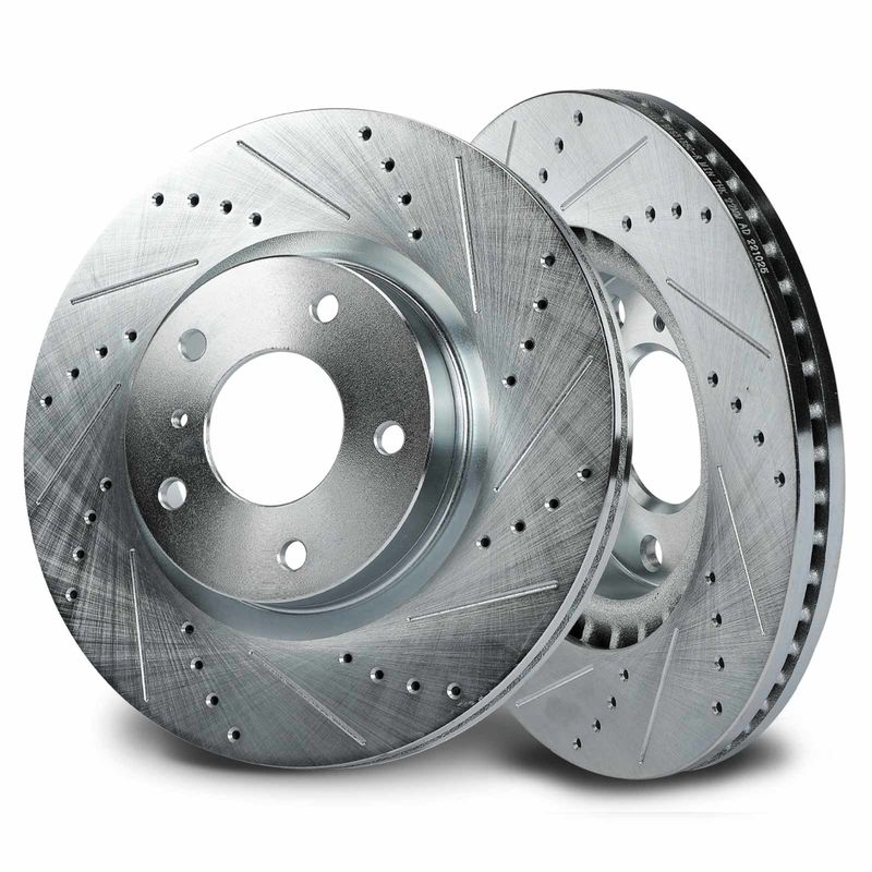 Front Drilled Brake Rotors for INFINITI G35 Nissan 350Z 03-05 295.7mm