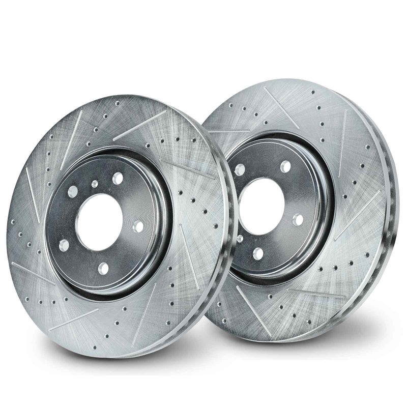 Front Drilled Brake Rotors for INFINITI FX35 2005-2012 FX37 FX45 QX70