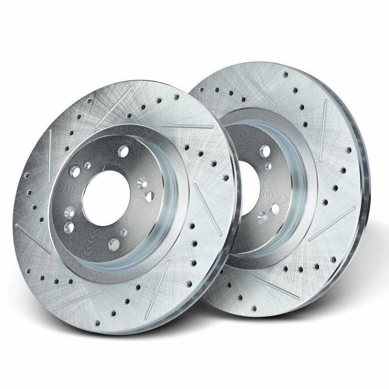 Front Drilled Brake Rotors for Honda Civic CR-V Acura CSX RSX ILX 300mm
