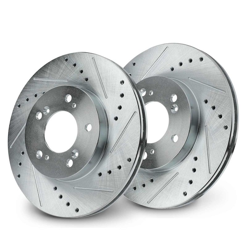 Front Drilled Brake Rotors for Honda CR-V 1997-2001 Prelude Acura Integra RL