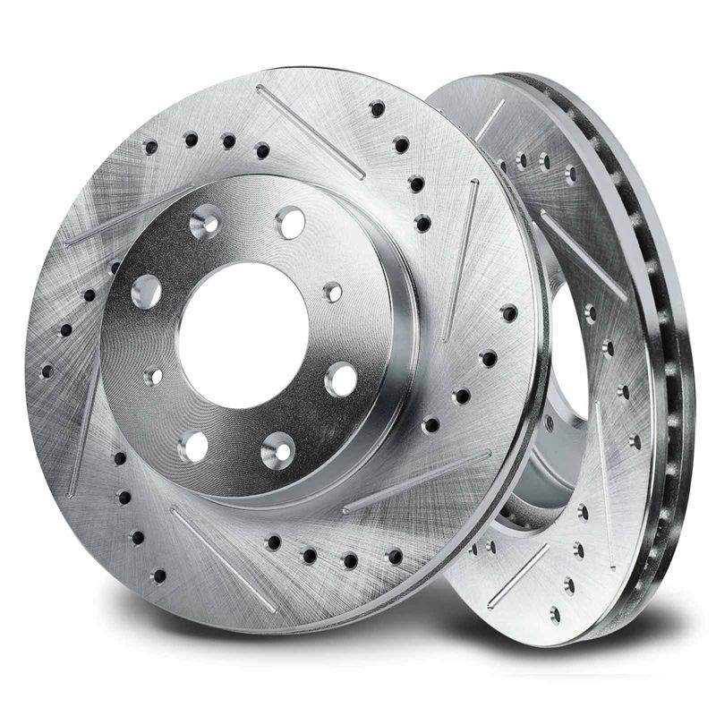 Front Drilled Brake Rotors for Honda Civic 1990-2000 Civic del Sol CRX