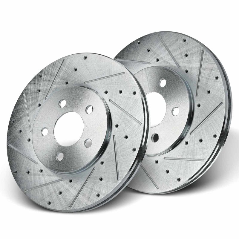 Front Drilled Brake Rotors for Chrysler Sebring 2001-2006 Dodge Stratus Plymouth