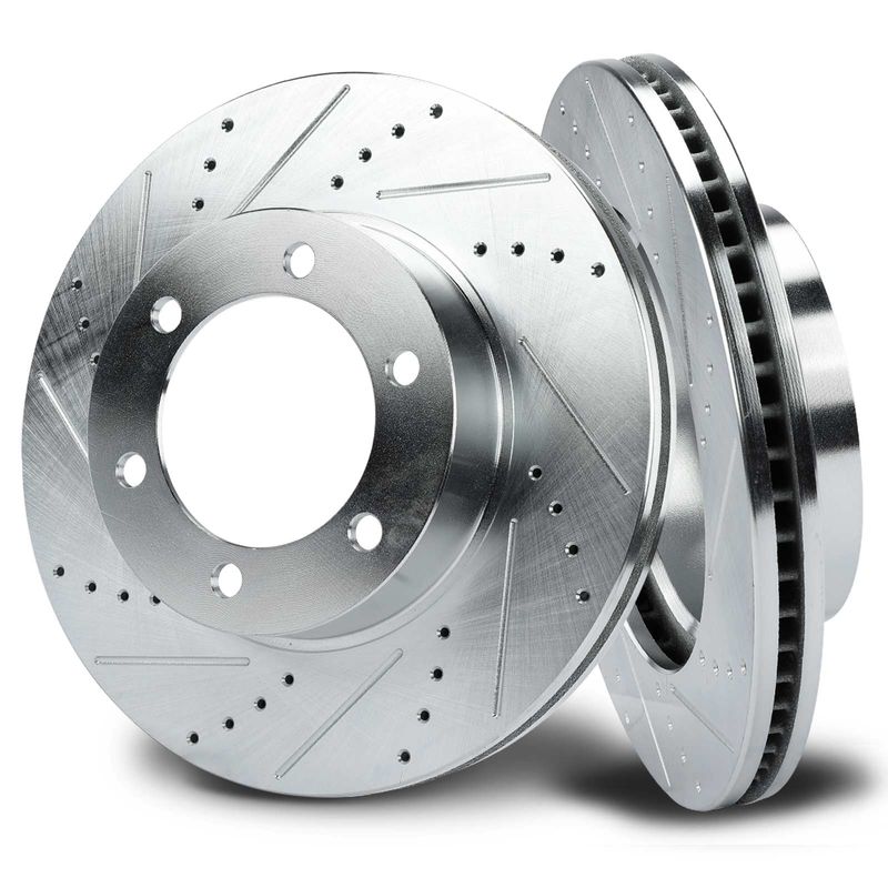 Front Drilled Brake Rotors for Toyota Tundra 2000-2006 Sequoia 2001-2007
