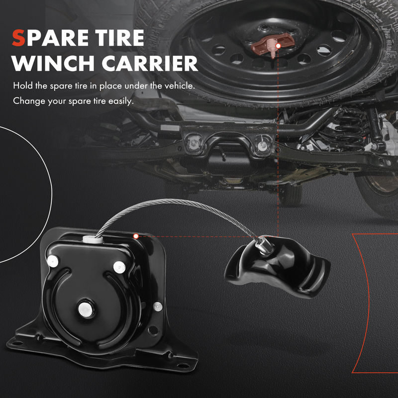 Spare Tire Winch Carrier Hoist for Chevrolet S10 GMC Sonoma 1994-2004 4WD RWD