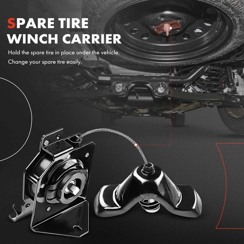 Spare Tire Hoist Carrier for Chevy Silverado GMC Sierra 2500 3500 2003-2010