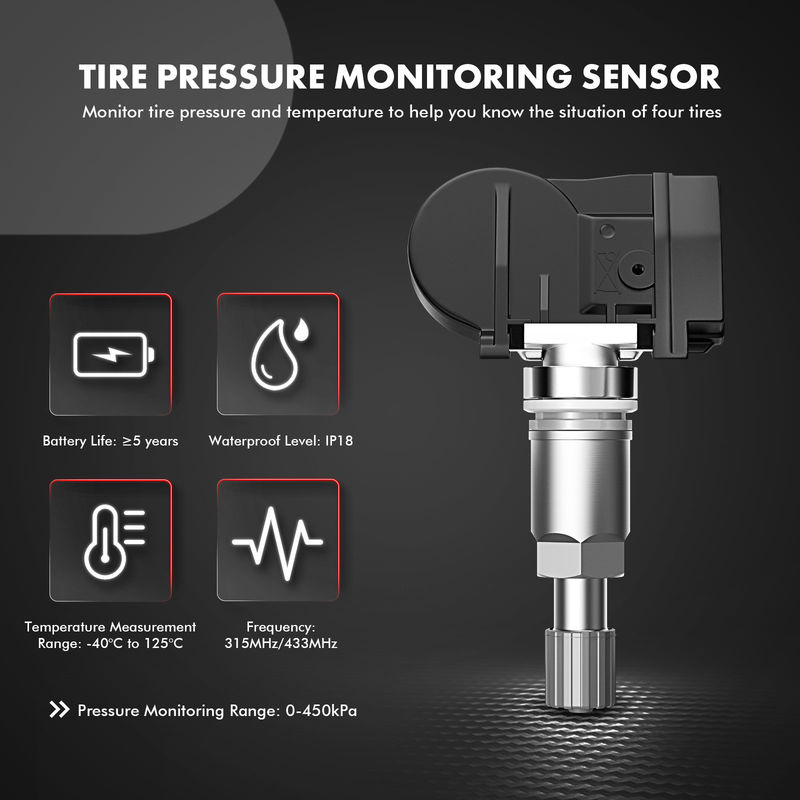 4x Tire Pressure Monitoring Sensor TPMS 433 MHz for Mercedes-Benz GL550 X164