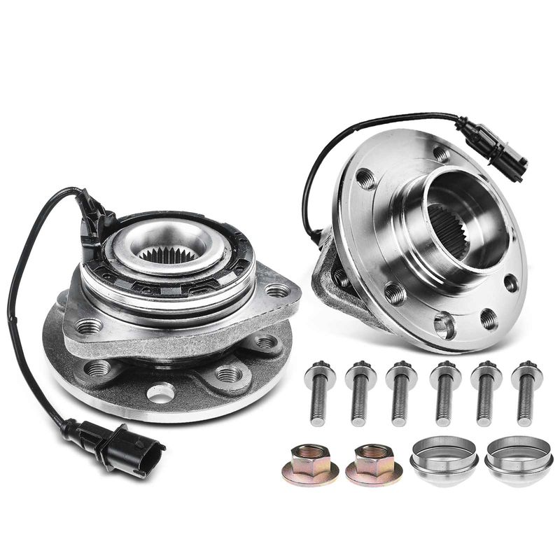 2x Front or Rear Wheel Bearing & Hub Assembly with ABS Sensor for Saab 9-3 2003-2011 9-3X