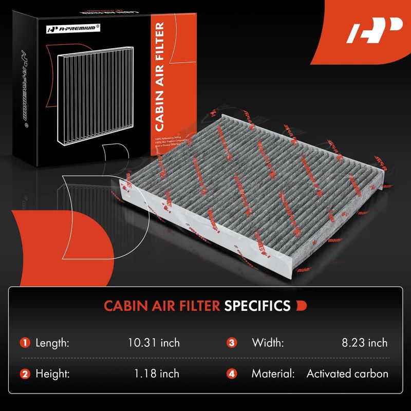 Activated Carbon Cabin Air Filter for Hyundai Santa Fe 09-11 Kia Sorento 11-15