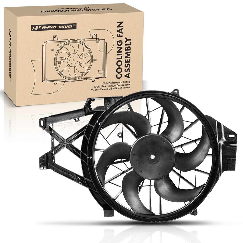 Engine Radiator Cooling Fan Assembly with Shroud for Ford Mustang 1999-2004