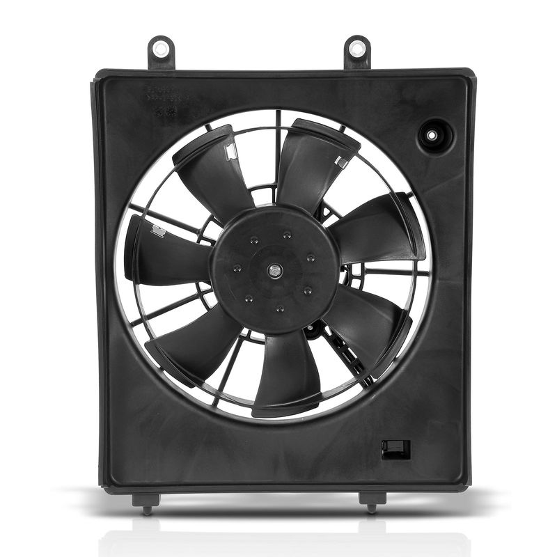 Right A/C Condenser Cooling Fan Assembly with Shroud for Honda Fit 15-20 1.5L