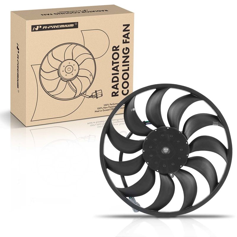 Left Engine Radiator Cooling Fan Assembly for Nissan Murano 09-14 Quest 11-17