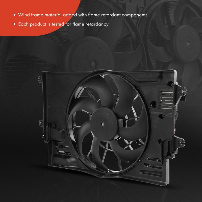 Engine Radiator Cooling Fan Assembly with Shroud for Kia Seltos 2020-2022 1.6L