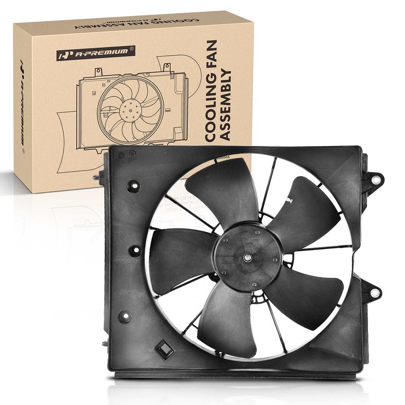 Engine Radiator Cooling Fan Assembly with Shroud for Acura TL 09-14 3.5L 3.7L