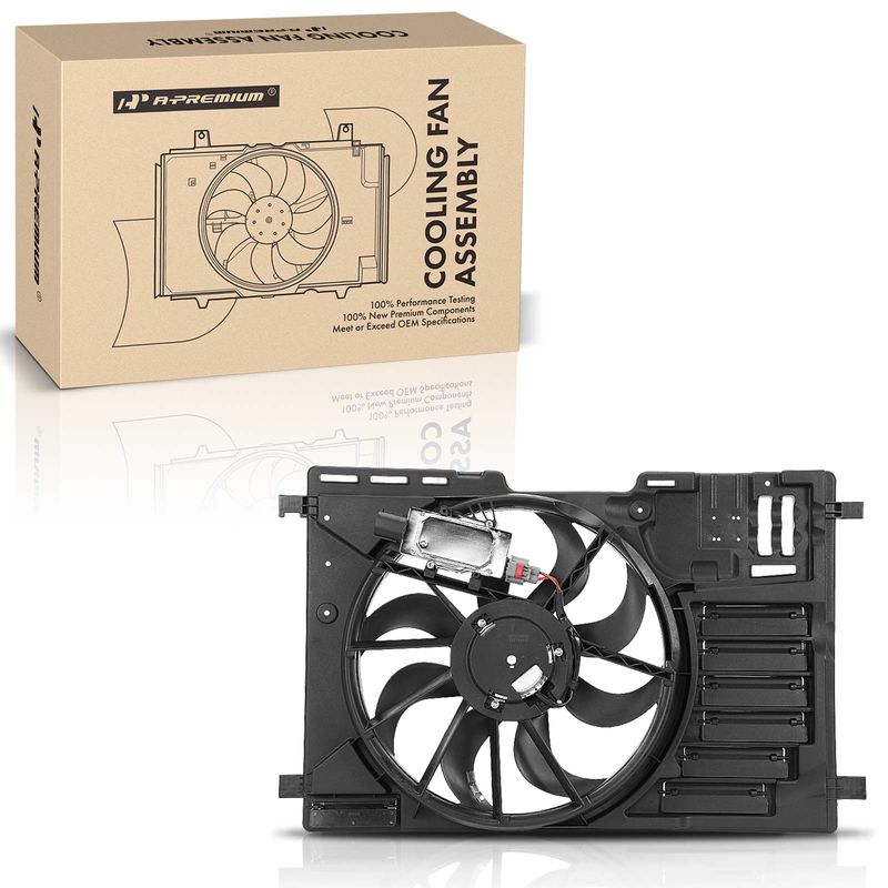 Engine Radiator Cooling Fan Assembly for Ford Focus 13-18 Transit Connect 14-17
