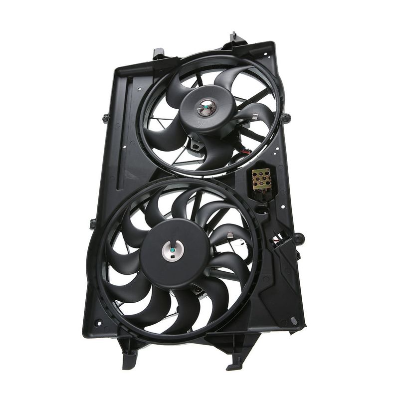 Dual Fan Assembly w/o Controller 200W for Ford Focus L4 2.0L 2001-2004