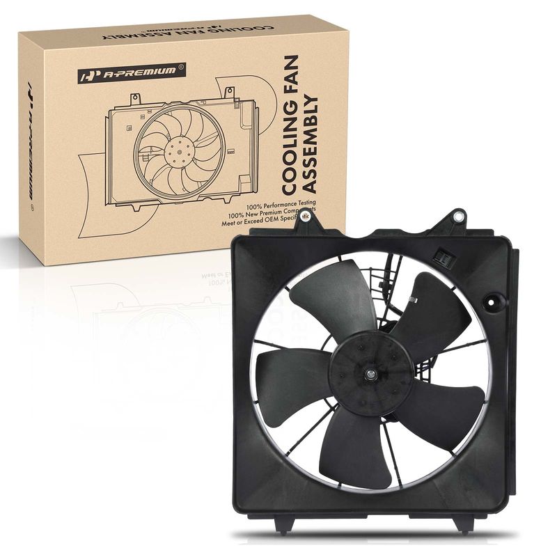 Engine Radiator Cooling Fan Assembly with Shroud for Honda Civic 2006-2011 1.8L