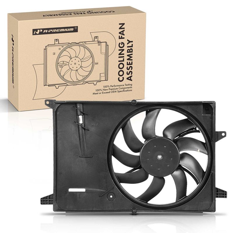 Engine Radiator Cooling Fan Assembly with Shroud for Chevrolet Spark 16-22 1.4L
