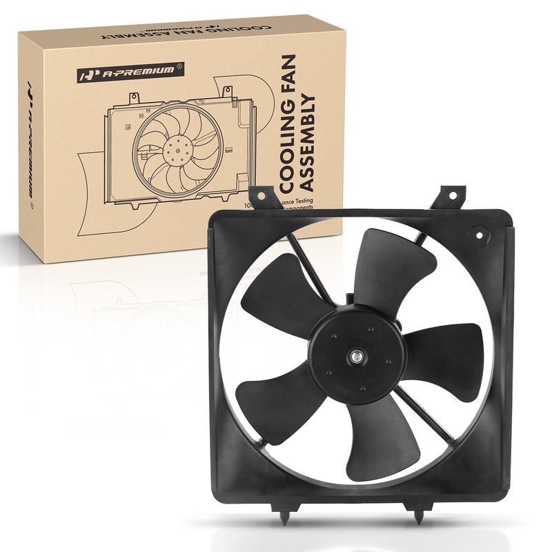 Engine Radiator Cooling Fan Assembly with Shroud for Mazda Miata 1999-2005 1.8L