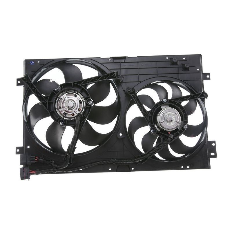 Radiator Cooling Fan Assembly w/Motor for Volkswagen Clasico Golf Jetta Audi TT