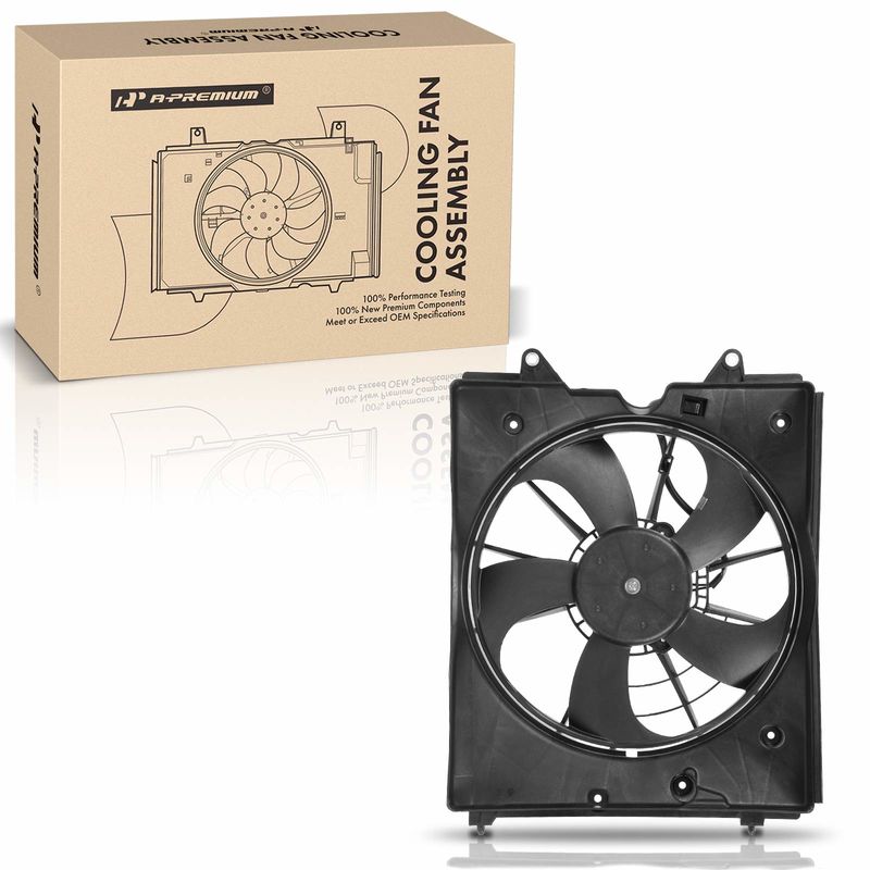 Left Engine Radiator Cooling Fan Assembly for Honda Odyssey 2011-2017 V6 3.5L