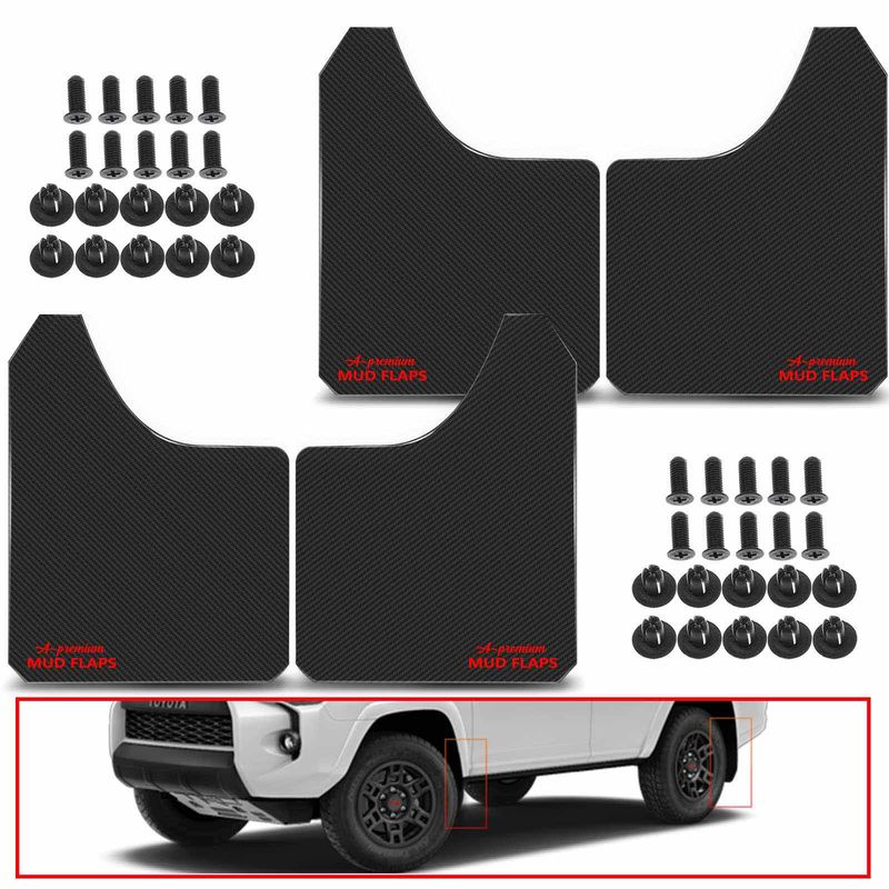 4x Front & Rear Splash Guards Mud Flaps for Toyota Chevy Ford Buick BMW Car Pickup SUV