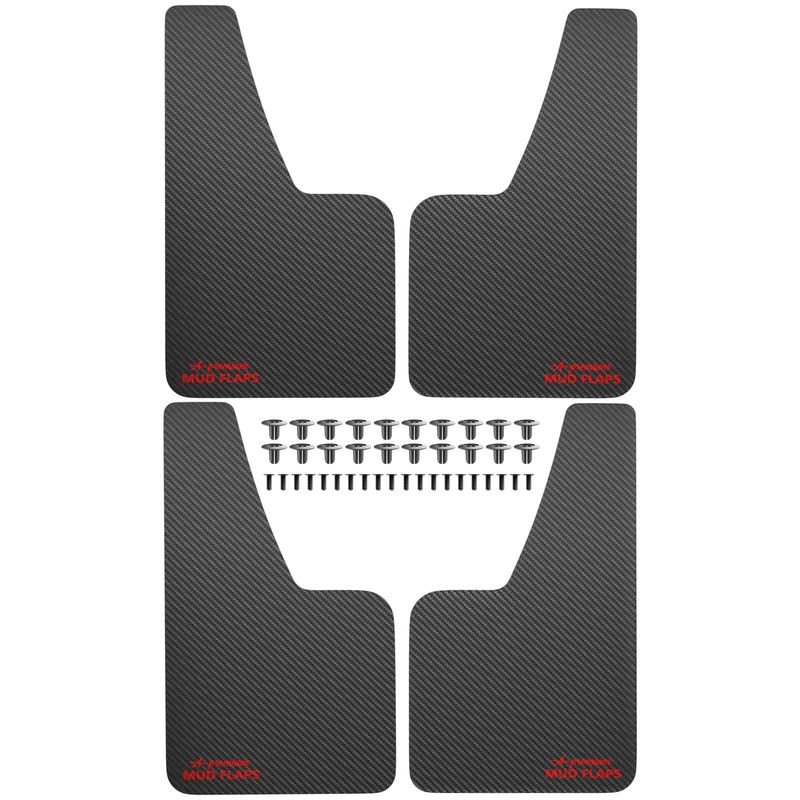 4x Front & Rear Splash Guards Mud Flaps for Small Car Buick Audi Dodge Civic