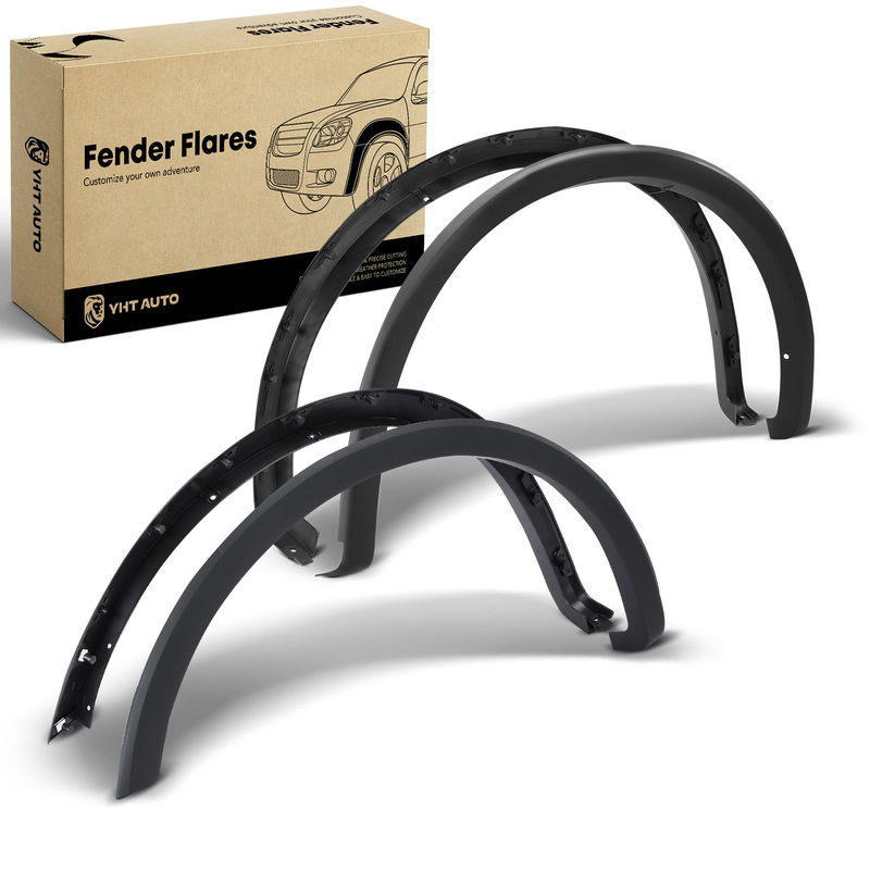 4x Front & Rear OE Factory Style Shiny Fender Flare for Ford F-150 2015-2017