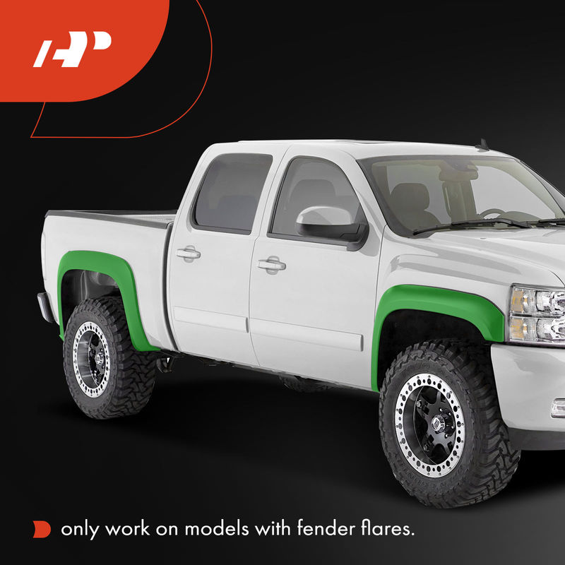 4x Front & Rear Splash Guards Mud Flaps for Toyota Tacoma with Fender Flares
