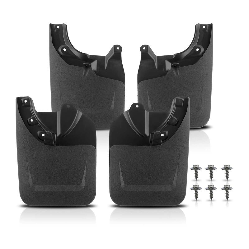 4x Front & Rear Splash Guards Mud Flaps for Toyota Tacoma with Fender Flares
