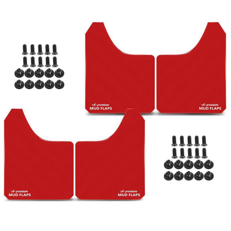 4x Front & Rear Splash Guards Mud Flaps for Chevy Dodge Ford Toyota Car Pickup