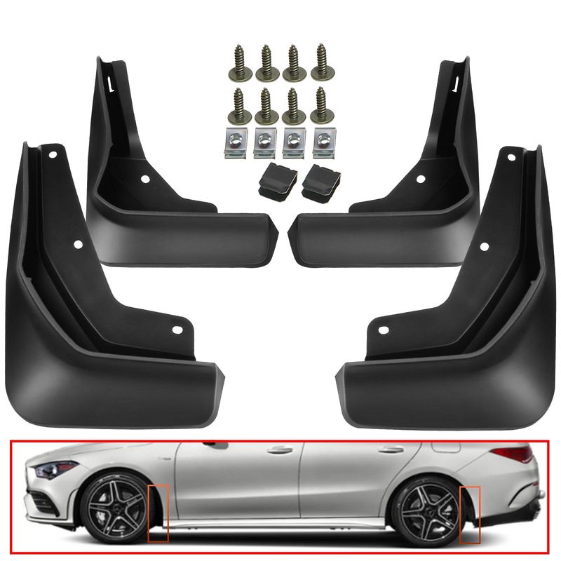 Mud Flaps Splash Guards for Mercedes-Benz CLA35 CLA45 AMG X118 2020 2021