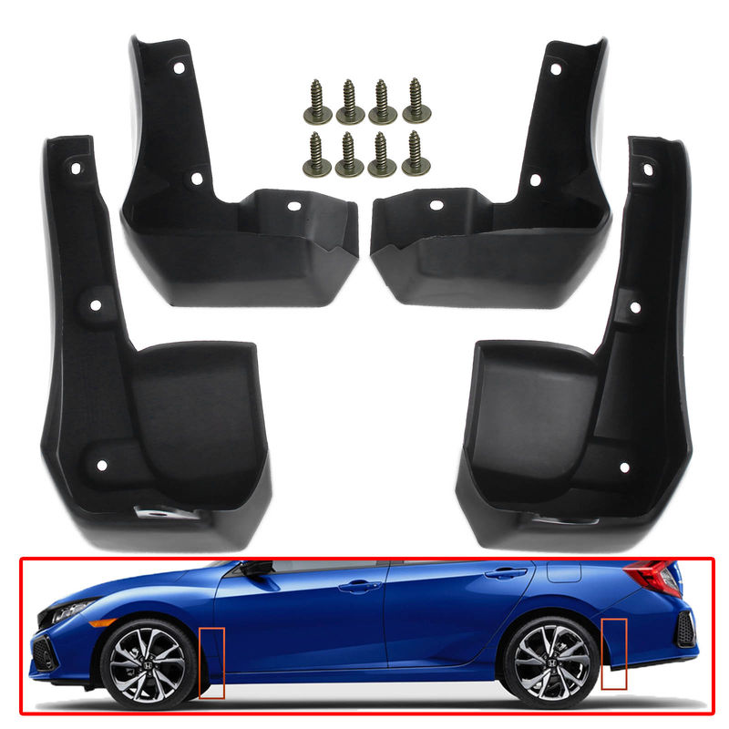 Mud Flaps Splash Guards for Honda Civic Si 2017-2019 Sedan 1.5L