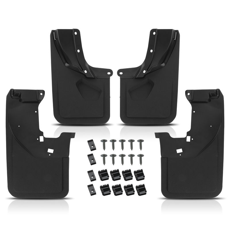 4x Front & Rear Splash Guards Mud Flaps for Ford Bronco 2021 2022