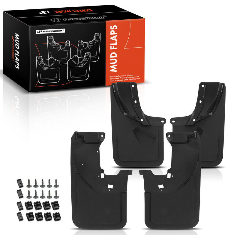 4x Front & Rear Splash Guards Mud Flaps for Ford Bronco 2021 2022